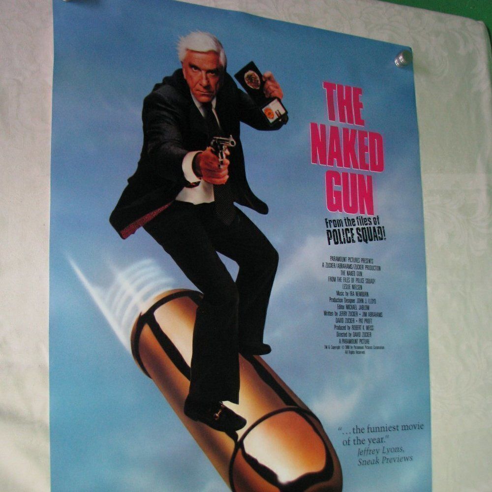 Vintage The Naked Gun Movie Poster